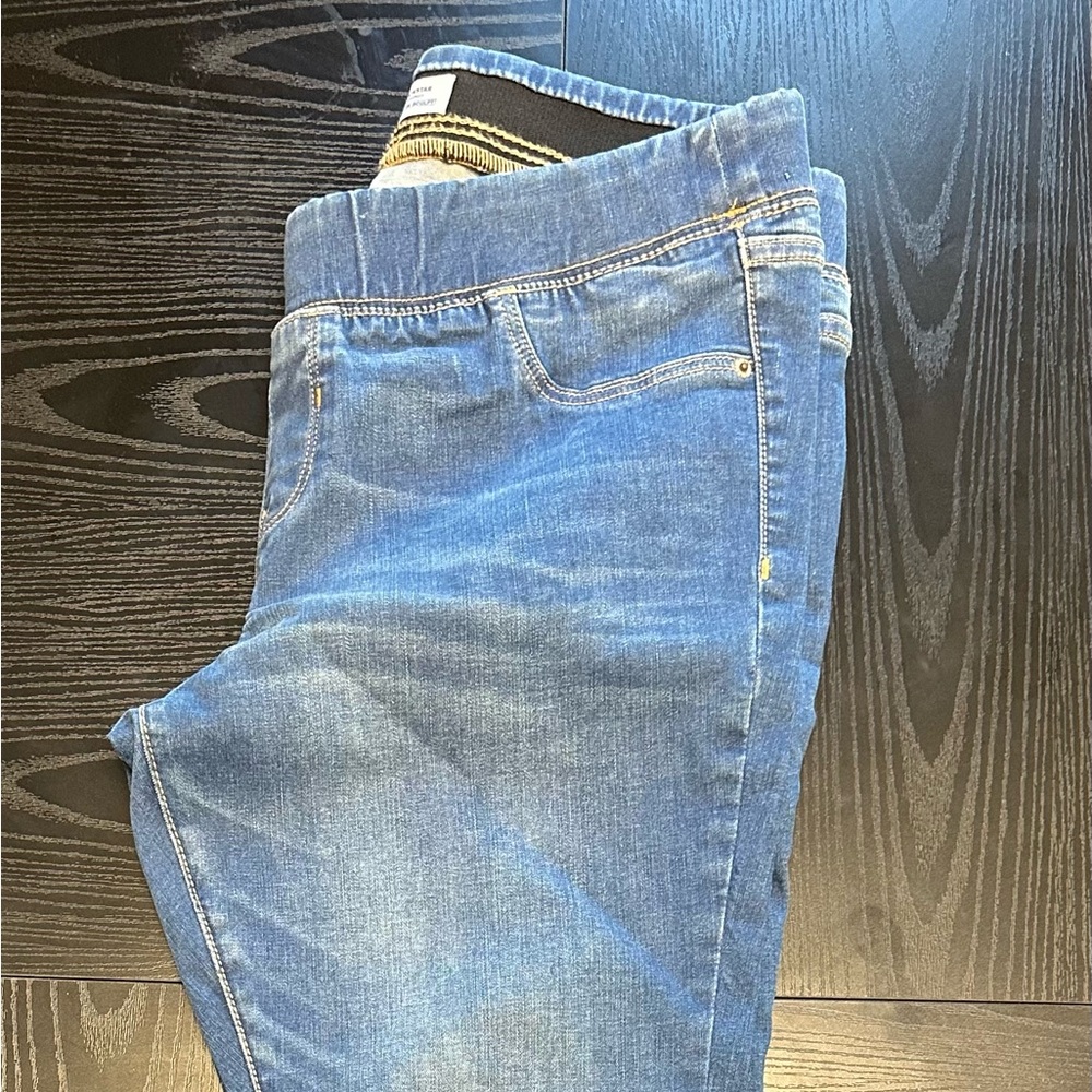 Old Navy Indigo Rockstar Jeggings 14 Petite - Picture 4 of 7